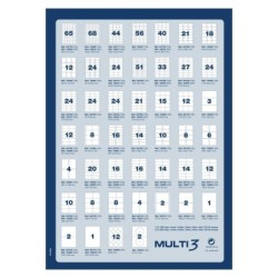 Etiquetas MULTI 3 Blanco 100 Hojas 105 x 42,4 mm