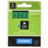 Cinta Laminada para Rotuladoras Dymo D1 45019 12 mm LabelManager™ Verde Negro (5 Unidades)