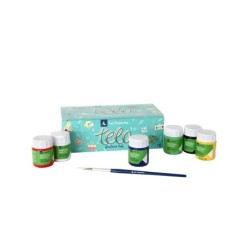 Témperas La Pajarita Multicolor 25 ml (6 Piezas)
