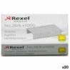 Grapas Rexel 1000 Piezas 26/6 (20 Unidades)