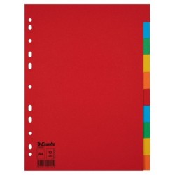 Separadores Esselte    Multicolor Cartón (10 Unidades)