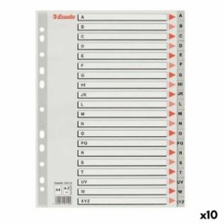 Separadores Esselte A-Z Abecedario Gris A4 (10 Unidades)