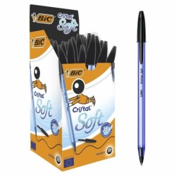 Bolígrafo Bic Cristal Soft 1-2 mm 50 Piezas