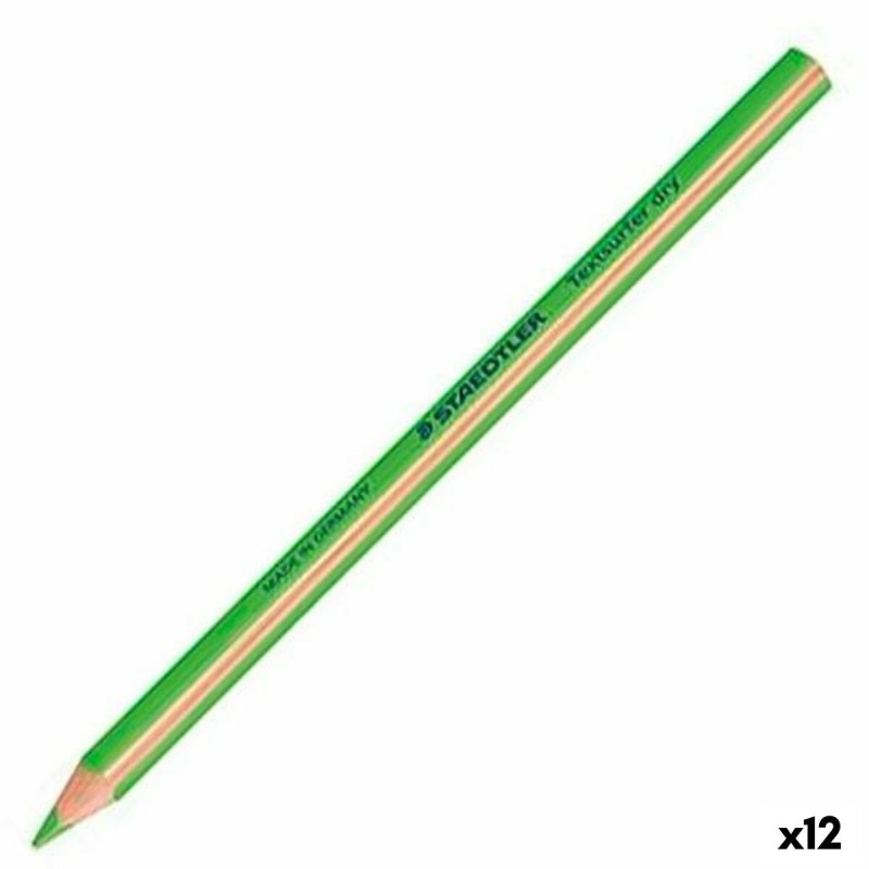 Marcador Fluorescente Staedtler Textsurfer Dry Verde (12 Unidades) Marcador Fluorescente Staedtler Textsurfer Dry Verde (12 Unidades)