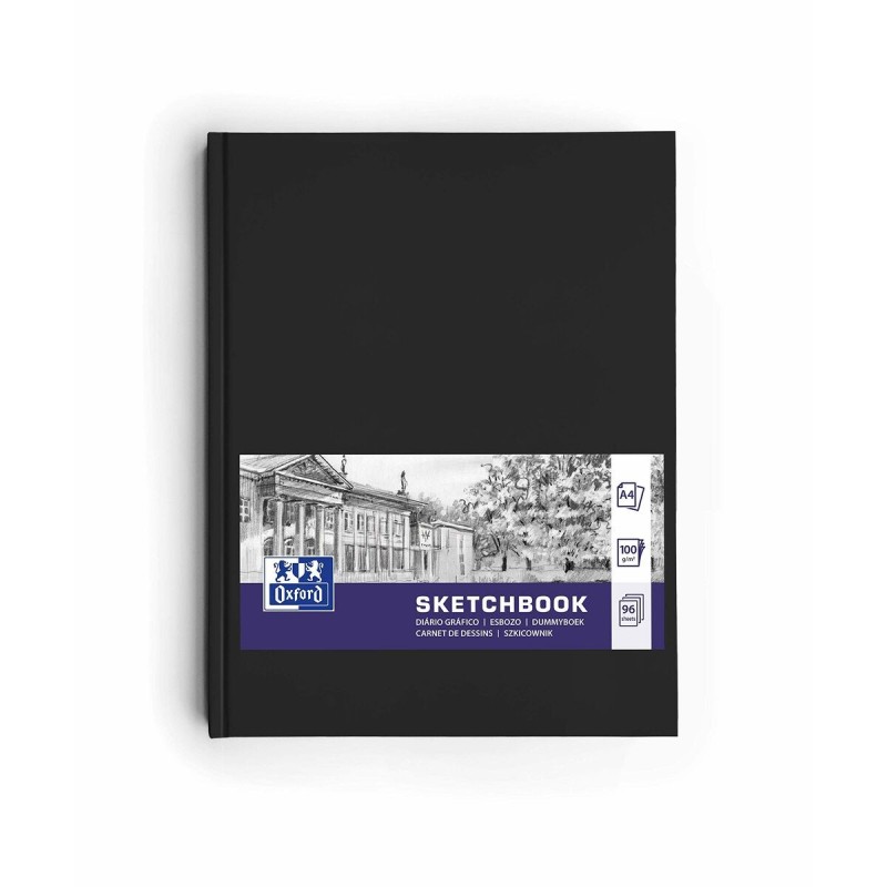 Bloc de dibujo Oxford Negro A4 96 Hojas