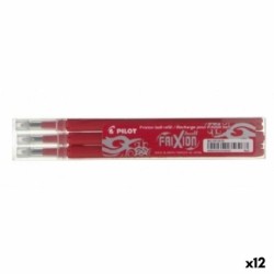 Set de recambios Pilot Frixion 0,7 Bolígrafo 3 Piezas Rojo (12 Unidades)