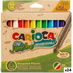 Set de Rotuladores Carioca Jumbo Eco Family 24 Piezas Multicolor (24 Unidades)