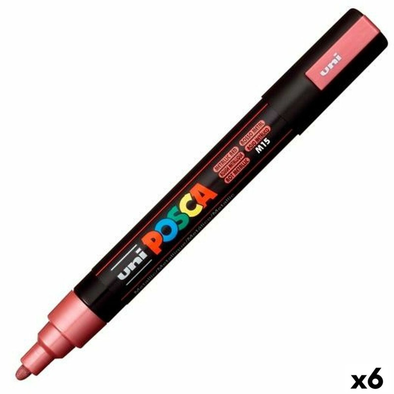 Marcador POSCA PC-5M Rojo (6 Unidades)