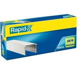 Grapas Rapid 5000 Piezas 26/6 (10 Unidades)