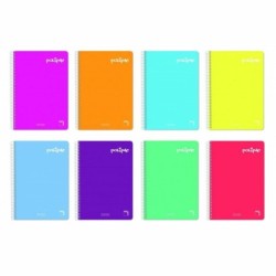 Cuaderno Pacsa Polipac Multicolor Din A4 80 Hojas 21,5 x 31,5 cm 5 Piezas