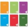 Libreta Pacsa Multicolor A4 48 Hojas 3,5 mm Rayas (6 Piezas)