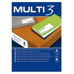 Etiquetas para Impresora MULTI 3 Blanco Recto 100 Hojas 70 x 50,8 mm
