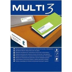 Etiquetas para Impresora MULTI 3 Blanco Recto 100 Hojas 97 x 42,4 mm