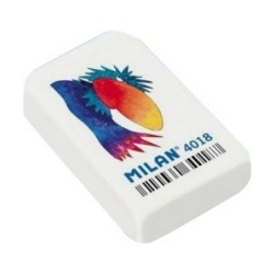 Goma de borrar Milan 4018 Blanco 18 Piezas