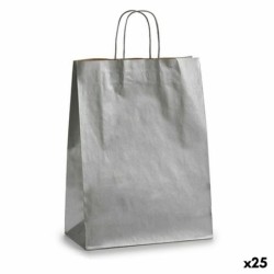 Bolsa de Papel Pincello 32411 Plateado 12 x 52 x 32 cm 32 X 12 X 50 cm (25 Unidades)