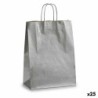Bolsa de Papel Pincello 32411 Plateado 12 x 52 x 32 cm 32 X 12 X 50 cm (25 Unidades)