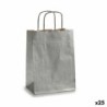 Bolsa de Papel Pincello 18241 Plateado 18 x 8 x 31 cm (25 Unidades)