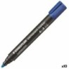 Rotulador permanente Staedtler Lumocolor 352-3 Azul (10 Unidades)
