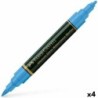 Rotuladores Faber-Castell Durer Azul (4 Piezas)