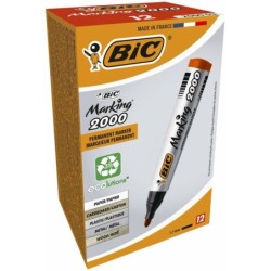 Rotulador permanente Bic Marking 2000 Rojo 12 Piezas