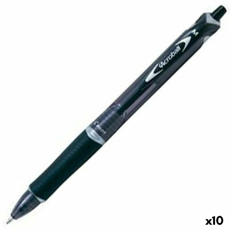 Bolígrafo Pilot Acroball Negro 0,4 mm (10 Unidades)