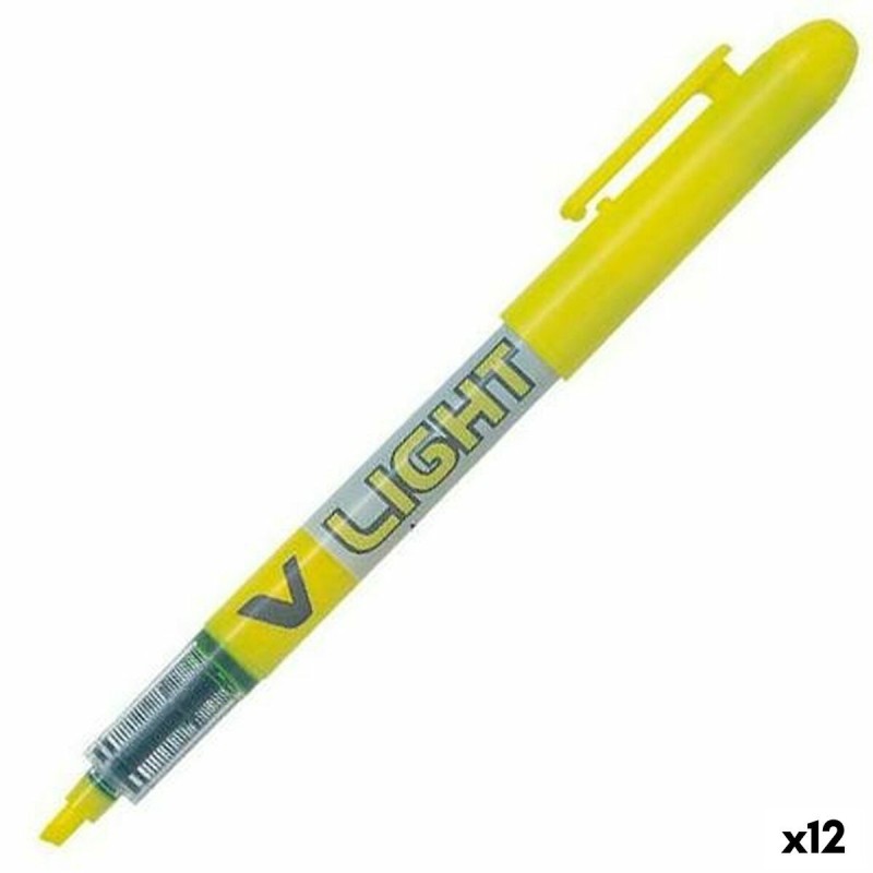 Marcador Fluorescente Pilot V Light Amarillo (12 Unidades) Marcador Fluorescente Pilot V Light Amarillo (12 Unidades)