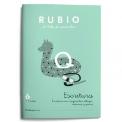 Cuaderno de escritura y caligrafía Rubio N06 A5 Español 20 Hojas (10 Unidades)