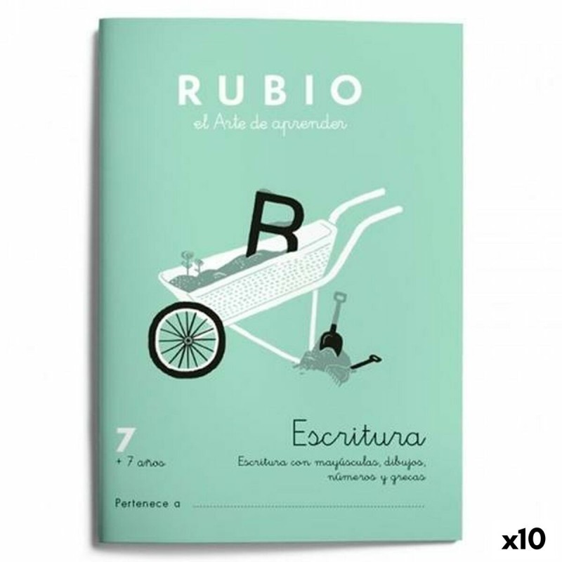Cuaderno de escritura y caligrafía Rubio N07 A5 Español 20 Hojas (10 Unidades)