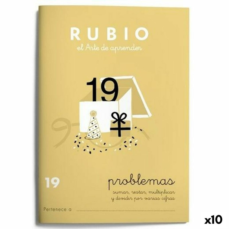 Cuaderno de matemáticas Rubio N19 A5 Español 20 Hojas (10 Unidades)
