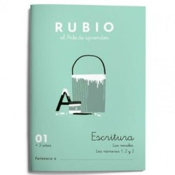 Cuaderno de escritura y caligrafía Rubio N01 A5 Español 20 Hojas (10 Unidades)