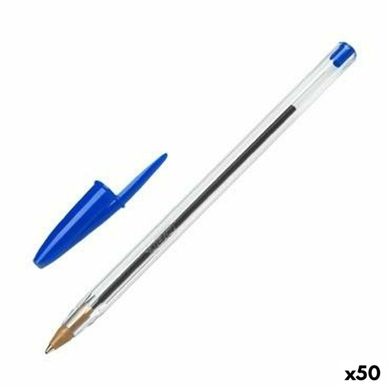 Bolígrafo Bic Cristal Original Azul 0,32 mm (50 Unidades) Bolígrafo Bic Cristal Original Azul 0,32 mm (50 Unidades)