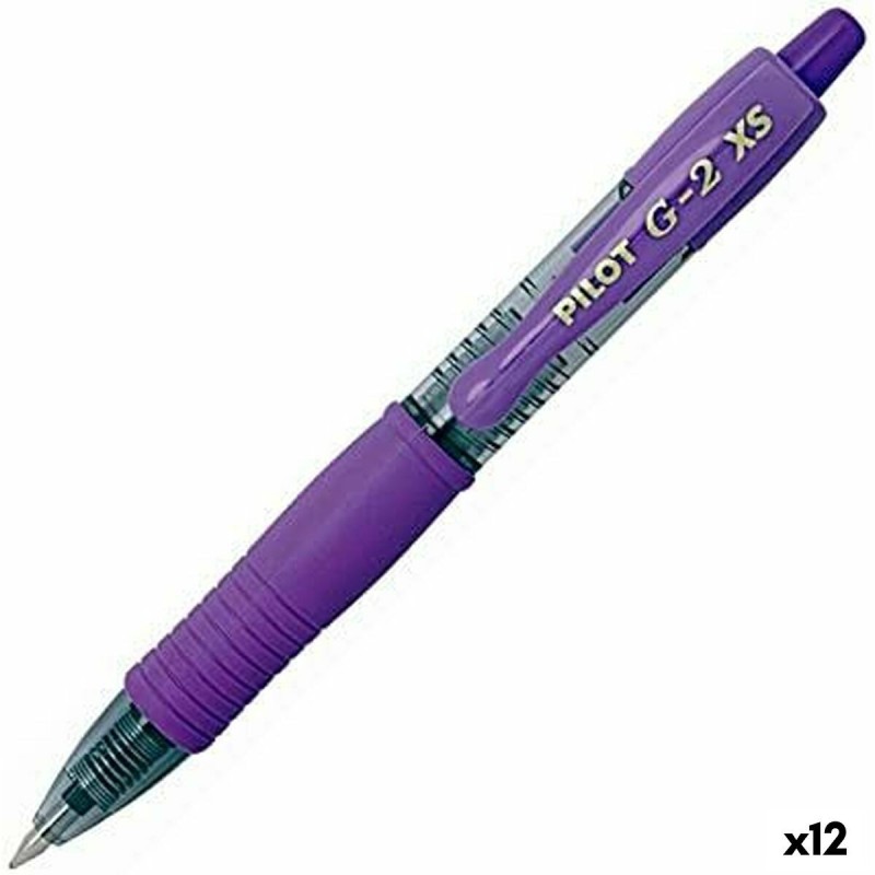 Bolígrafo Roller Pilot G-2 XS Retráctil Violeta 0,4 mm (12 Unidades) Bolígrafo Roller Pilot G-2 XS Retráctil Violeta 0,4 mm (12 Unidades)