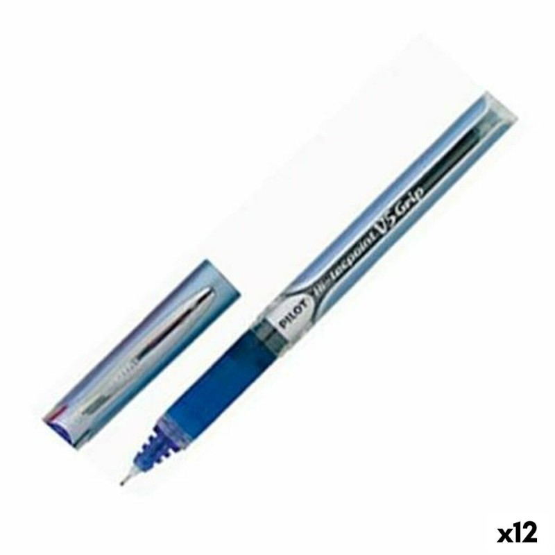 Bolígrafo Roller Pilot V5 Grip Azul 0,3 mm (12 Unidades) Bolígrafo Roller Pilot V5 Grip Azul 0,3 mm (12 Unidades)