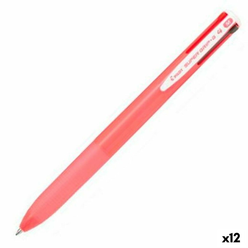 Bolígrafo Pilot Supergrip G4 Rosa claro 0,4 mm (12 Unidades) Bolígrafo Pilot Supergrip G4 Rosa claro 0,4 mm (12 Unidades)