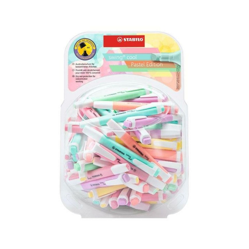 Set de Marcadores Fluorescentes Stabilo Swing Cool 100 Piezas Set de Marcadores Fluorescentes Stabilo Swing Cool 100 Piezas