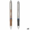 Bolígrafo Sharpie SGEL Metallic Azul Plateado Cobre 0,7 mm (12 Unidades)