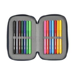 Estuche Escolar con Accesorios El Niño Bahia Azul 12.5 x 19.5 x 4 cm (28 piezas)