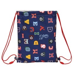Bolsa Mochila con Cuerdas Mickey Mouse Clubhouse Only one Azul marino 26 x 34 x 1 cm
