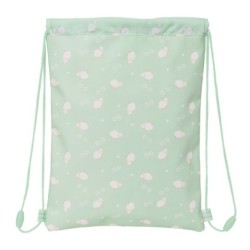 Bolsa Mochila con Cuerdas Safta Ovejita Verde (26 x 34 x 1 cm)
