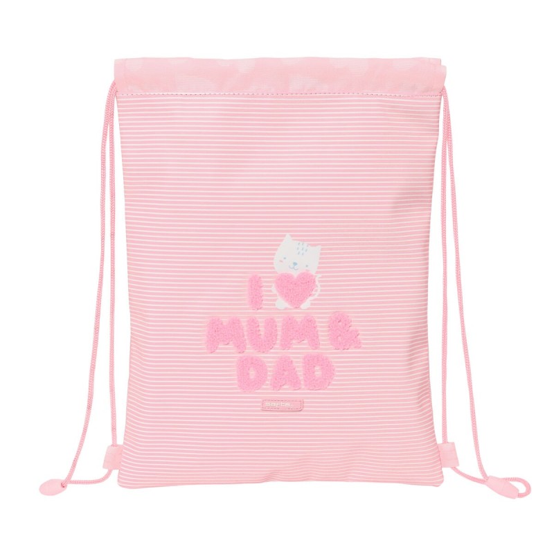 Bolsa Mochila con Cuerdas Safta Love Rosa (26 x 34 x 1 cm) Bolsa Mochila con Cuerdas Safta Love Rosa (26 x 34 x 1 cm)