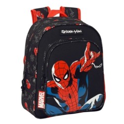 Mochila Infantil Spider-Man Hero Negro 27 x 33 x 10 cm