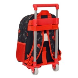 Mochila Escolar con Ruedas Spider-Man Hero Negro 27 x 33 x 10 cm