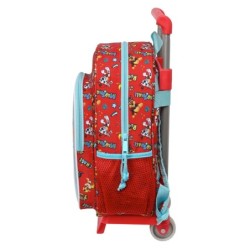 Mochila Escolar con Ruedas The Paw Patrol Funday Azul Rojo 26 x 34 x 11 cm