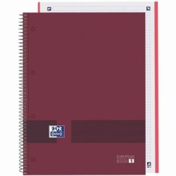 Cuaderno Oxford European Book Write&Erase Burdeos A4 A4+ 80 Hojas (5 Unidades)
