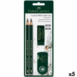 Set de Lápices Faber-Castell Negro (5 Unidades)