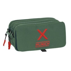 Portatodo Triple Munich Verde Verde (21,5 x 10 x 8 cm)
