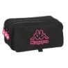 Portatodo Triple Kappa Black and pink Negro (21,5 x 10 x 8 cm)