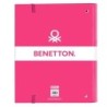 Carpeta de anillas Benetton Raspberry Fucsia (27 x 32 x 3.5 cm)