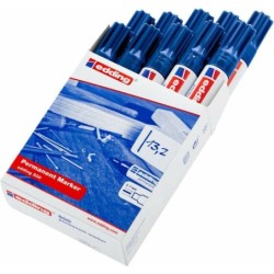 Rotulador permanente Edding 500 Azul (10 Unidades)