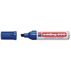 Rotulador permanente Edding 500 Azul (10 Unidades)
